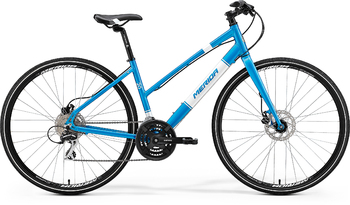 Городской велосипед Merida Crossway urban 20-D-lady Metallic Blue (white) (2017)