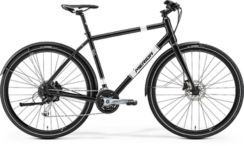 Гибридный велосипед Merida Crossway Urban 100 Black (white) (2017)