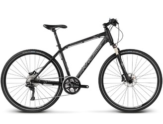 Гибридный велосипед Kross Evado 7.0 Black/Silver/Graphite matte (2017)