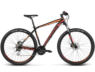 Велосипед MTB Kross Level B2 Black/Red/Orange glossy (2017)