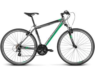 Дорожный велосипед Kross Evado 1.0 Graphite/Green matte (2017)