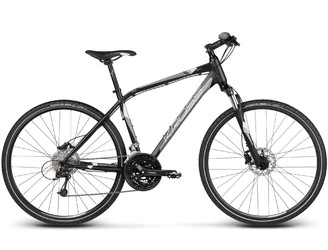 Гибридный велосипед Kross Evado 5.0 Black Silver Matte (2017)