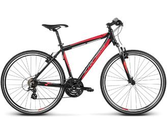 Дорожный велосипед Kross Evado 6.0 Black Silver Red Matte (2017)
