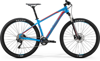Велосипед MTB Merida Big.Nine 300 Metallic Blue (Red) (2018)