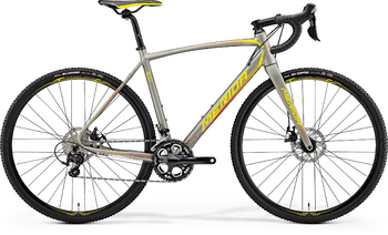 Шоссейный велосипед Merida Cyclo Cross 400 Silk Titan (Yellow/Red) (2018)