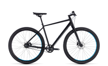 Дорожный велосипед Cube HYDE Pro black/blue (2018)