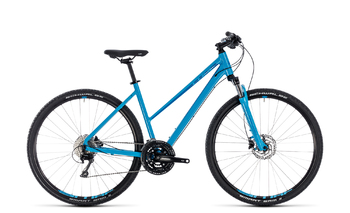 Гибридный велосипед Cube NATURE EXC Lady blue/blue (2018)